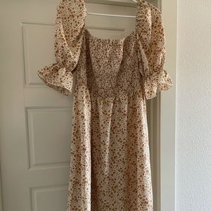 Floral smocked dress